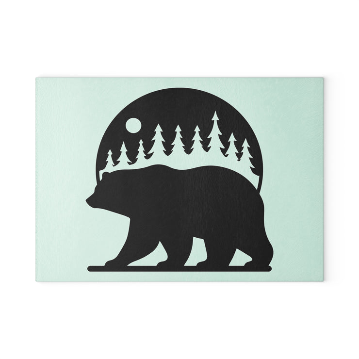 Bear02 - Glass Cutting Board