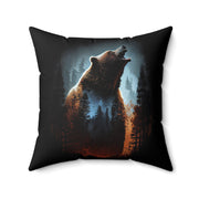 Bear - Spun Polyester Square Pillow-01 - Shore-n-Decor