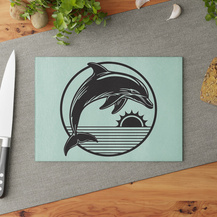 Dolphin - Glass Cutting Board