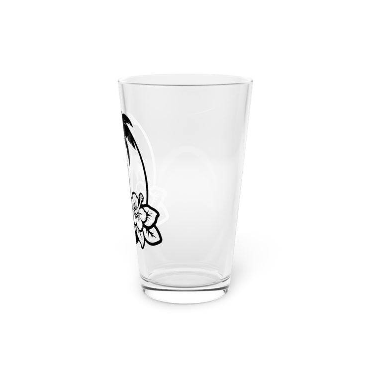 Palms & Hibiscus - Pint Glass, 16oz