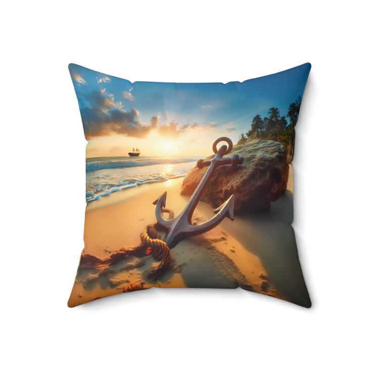 Anchor-02 - Spun Polyester Square Pillow