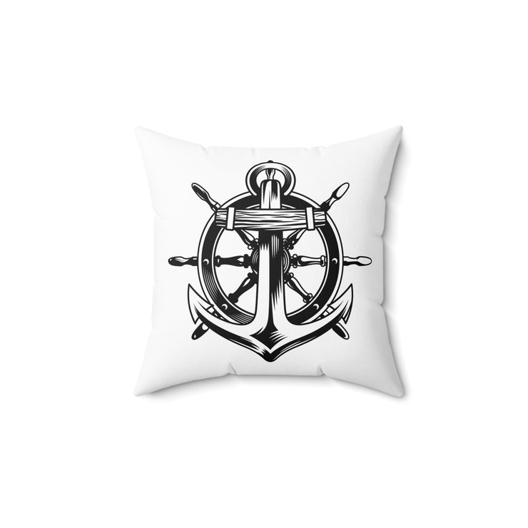 Anchor-04 Spun Polyester Square Pillow-01 - Shore-n-Decor