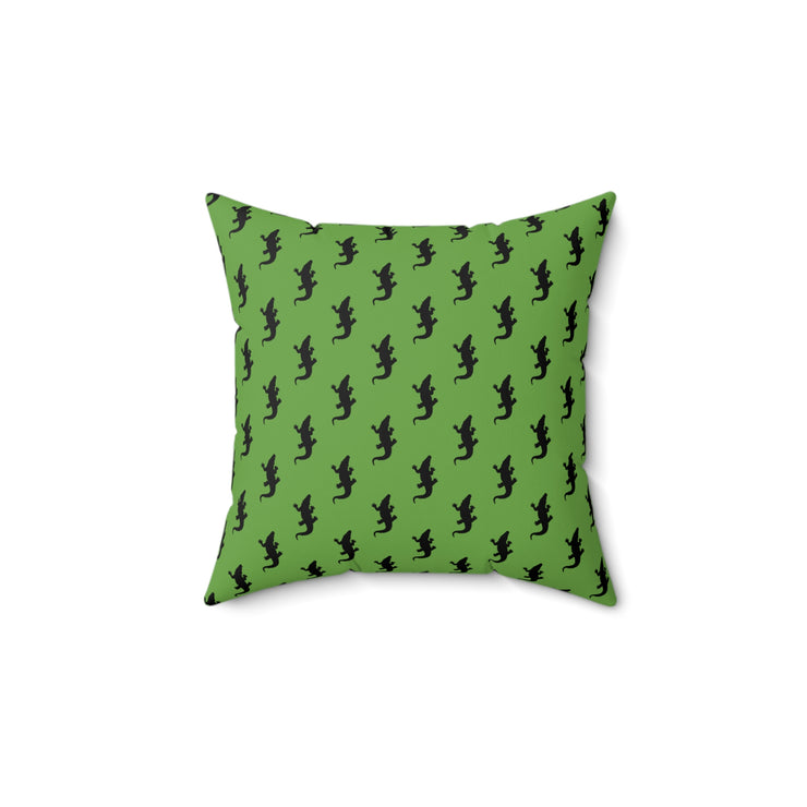 Alligator 01 Spun Polyester Square Pillow-01 - Shore-n-Decor