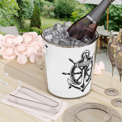 Anchor-04 Ice Bucket with Tongs-01 - Shore-n-Decor