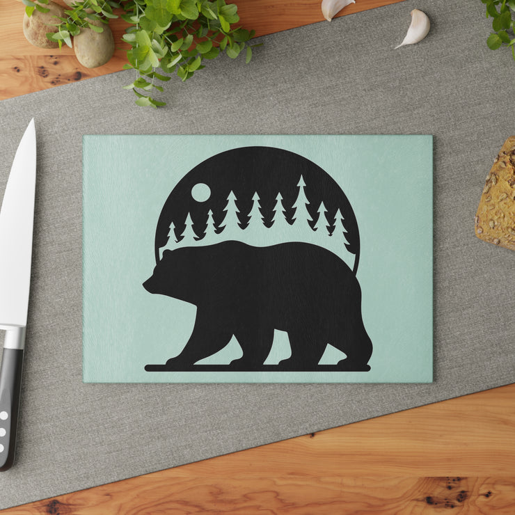 Bear02 - Glass Cutting Board