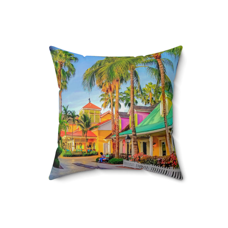 Bahamas-01 - Spun Polyester Square Pillow