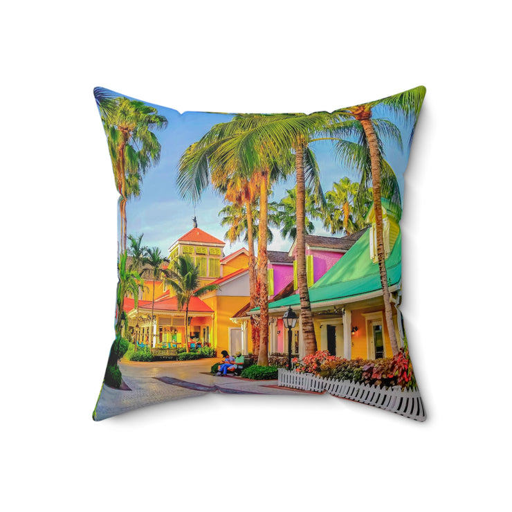 Bahamas-01 - Spun Polyester Square Pillow