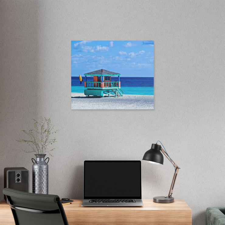 Beach Guard Station - Classic Stretched Canvas-01