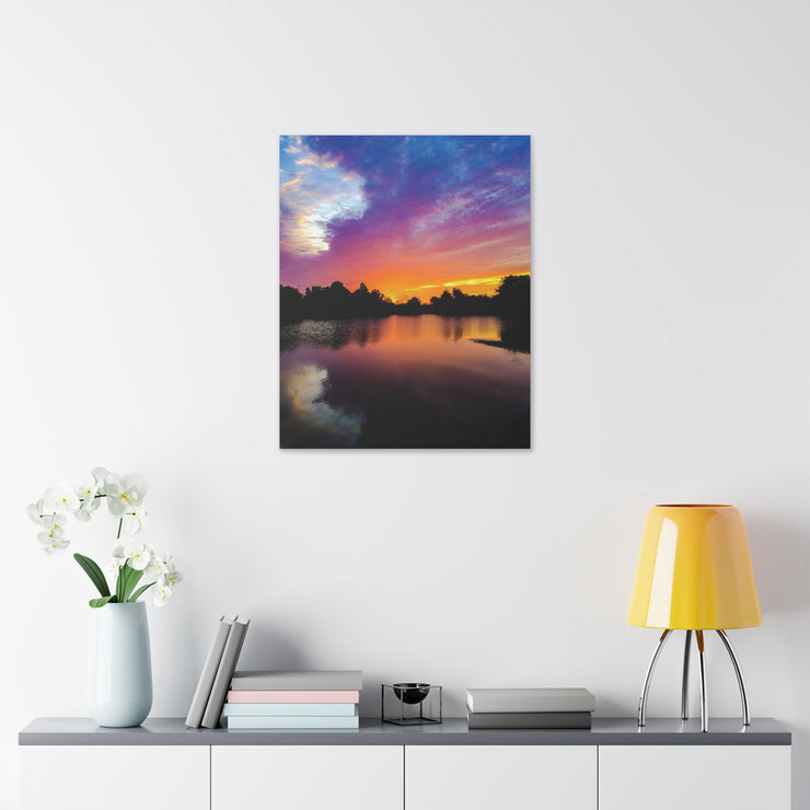 Lake Sunrise - Classic Stretched Canvas-01 - Shore-n-Decor