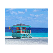 Beach Guard Station - Classic Stretched Canvas-01