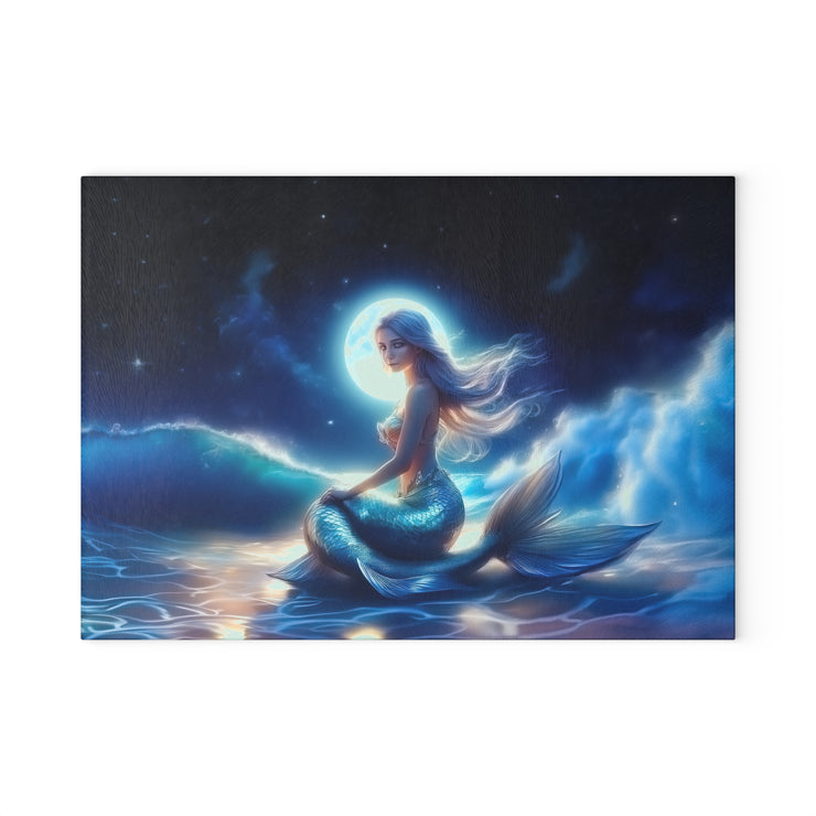 Mermaid - Glass Cutting Board