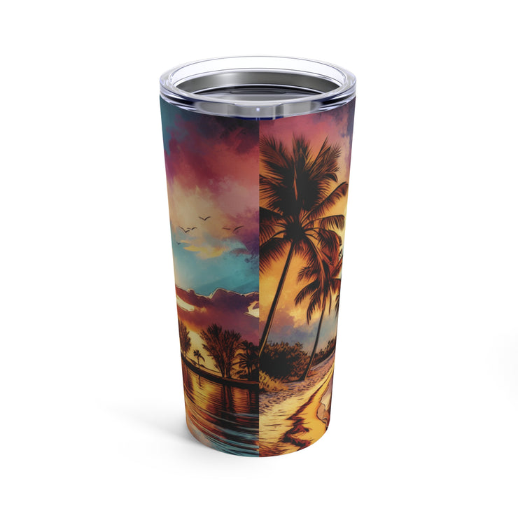 Beach Scene Tumbler 20oz-01