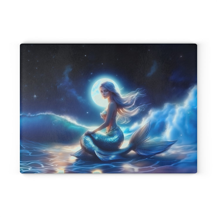 Mermaid - Glass Cutting Board