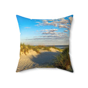 Beach Sand Dunes - Spun Polyester Square Pillow