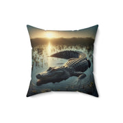 Alligator-02 - Spun Polyester Square Pillow