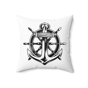 Anchor-04 Spun Polyester Square Pillow-01 - Shore-n-Decor