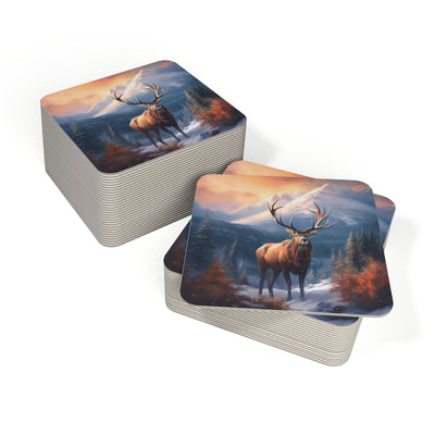 Mountain Elk Coasters (50, 100 pcs)-01 - Shore-n-Decor