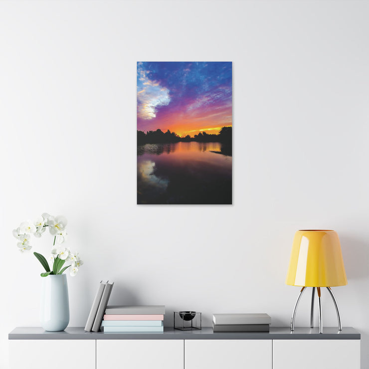 Lake Sunrise - Classic Stretched Canvas-01 - Shore-n-Decor