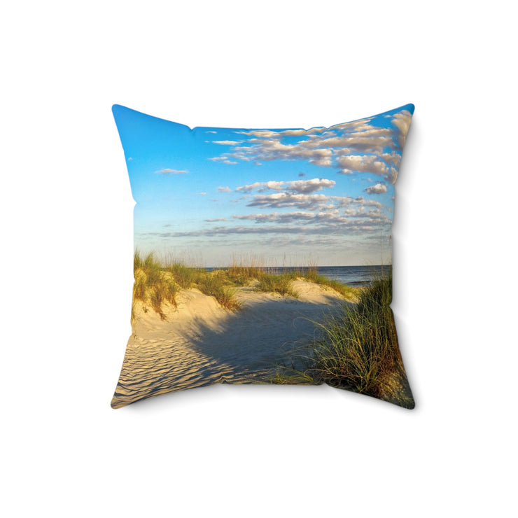 Beach Sand Dunes - Spun Polyester Square Pillow