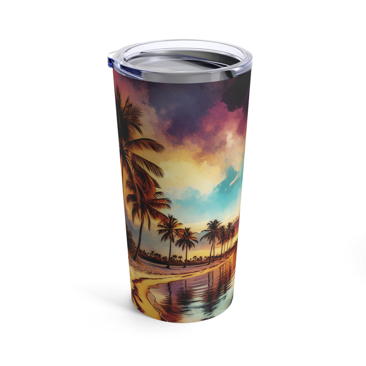 Beach Scene Tumbler 20oz-01