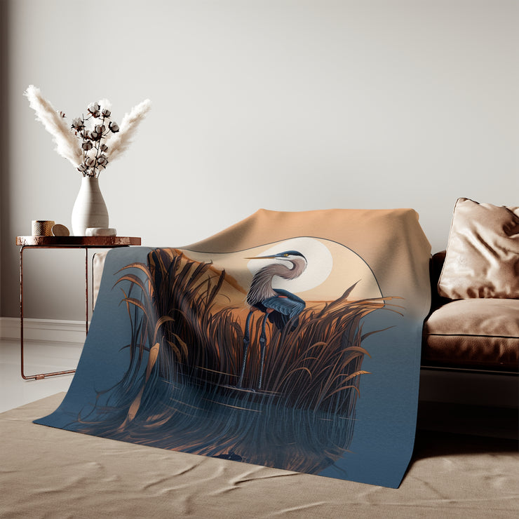 Great Blue Heron - Sweatshirt Blanket