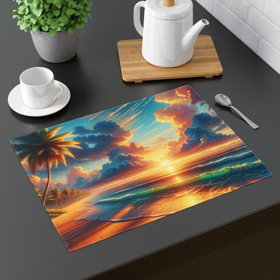 Beach Scene-02 Placemat, 1pc