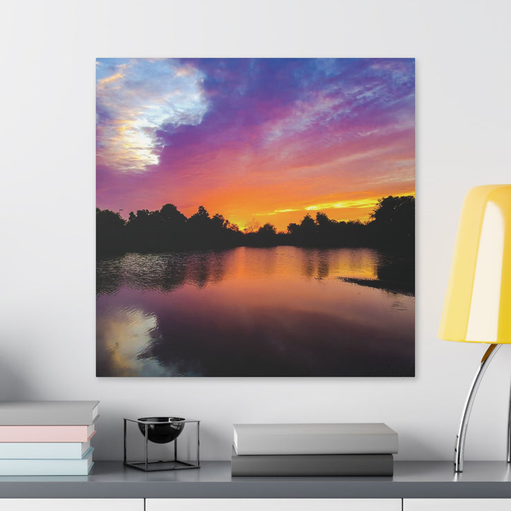 Lake Sunrise - Classic Stretched Canvas-01 - Shore-n-Decor