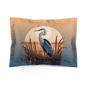 Great Blue Heron - Microfiber Pillow Sham