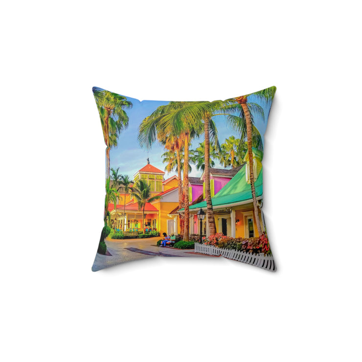 Bahamas-01 - Spun Polyester Square Pillow