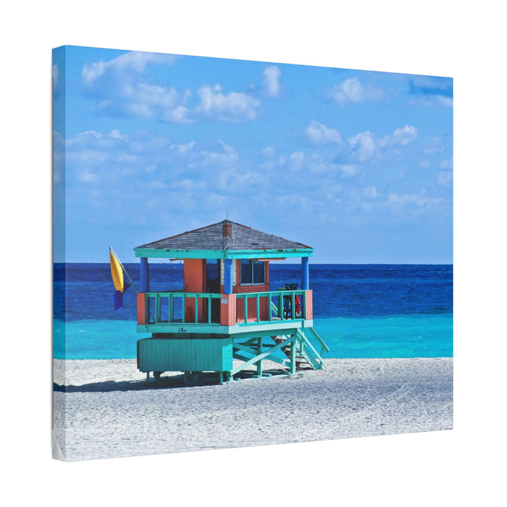 Beach Guard Station - Classic Stretched Canvas-01