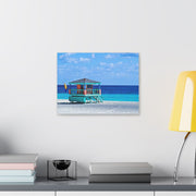 Beach Guard Station - Classic Stretched Canvas-01