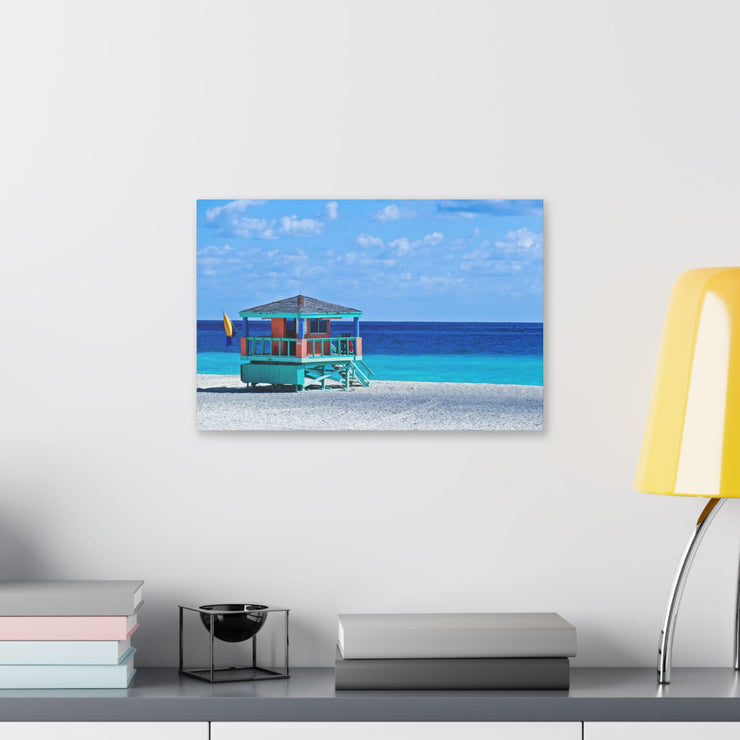 Beach Guard Station - Classic Stretched Canvas-01