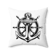 Anchor-04 Spun Polyester Square Pillow-01 - Shore-n-Decor