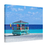 Beach Guard Station - Classic Stretched Canvas-01