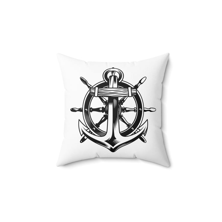 Anchor-04 Spun Polyester Square Pillow-01 - Shore-n-Decor