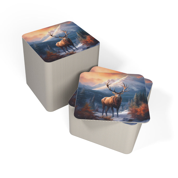 Mountain Elk Coasters (50, 100 pcs)-01 - Shore-n-Decor