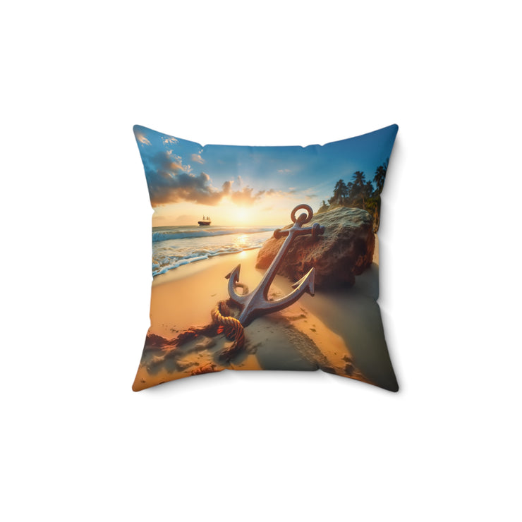 Anchor-02 - Spun Polyester Square Pillow