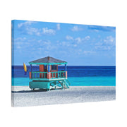 Beach Guard Station - Classic Stretched Canvas-01