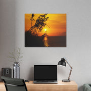 Beach Sunset Sea Oats - Classic Stretched Canvas-01 - Shore-n-Decor