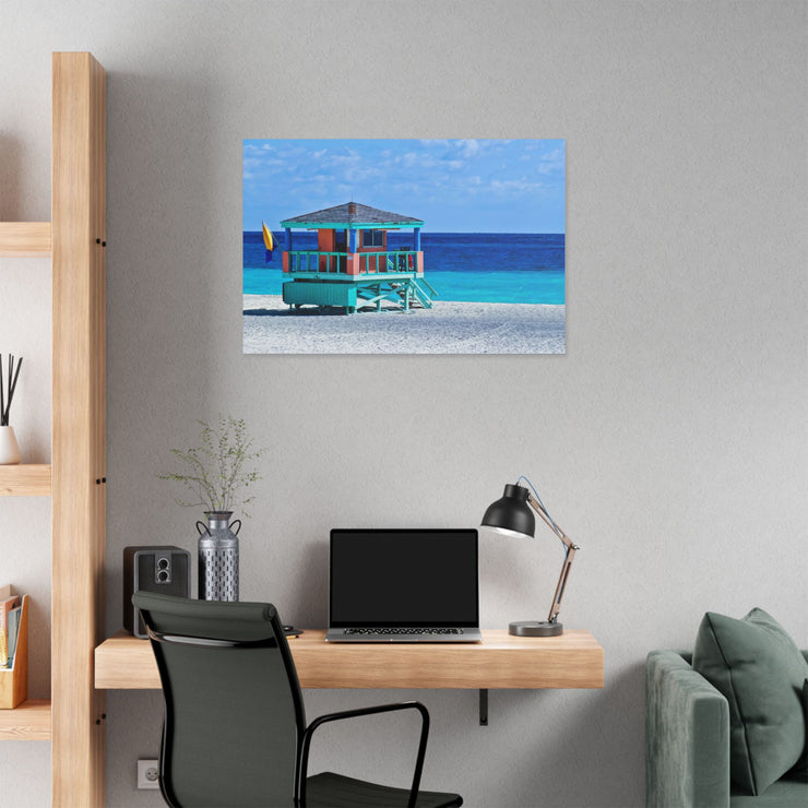 Beach Guard Station - Classic Stretched Canvas-01