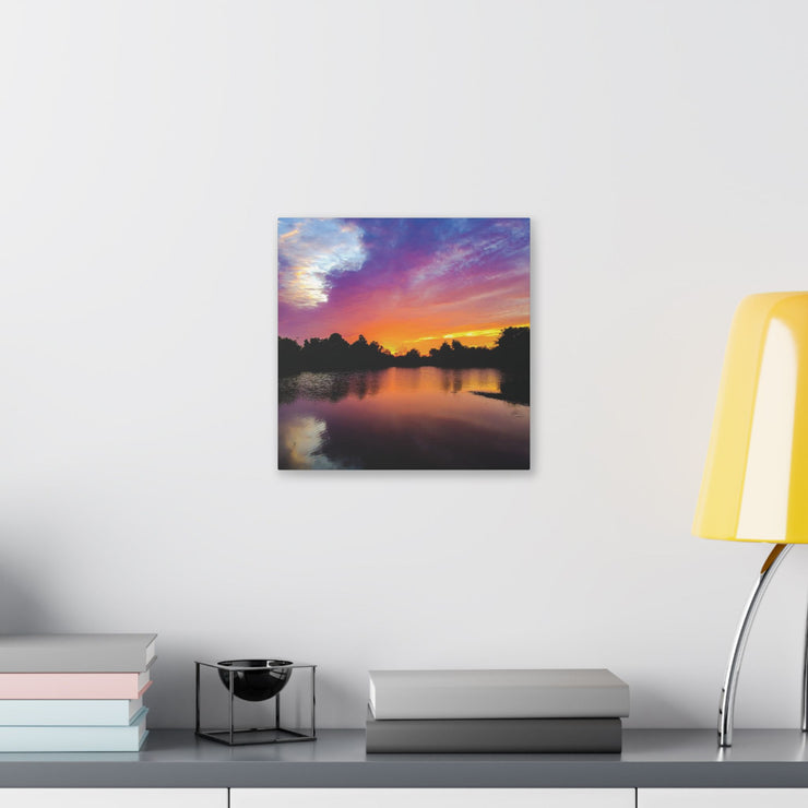 Lake Sunrise - Classic Stretched Canvas-01 - Shore-n-Decor