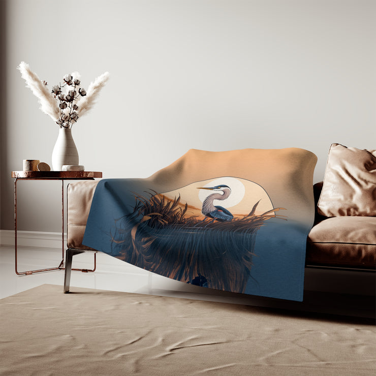 Great Blue Heron - Sweatshirt Blanket