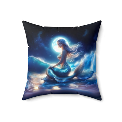 Mermaid - Spun Polyester Square Pillow