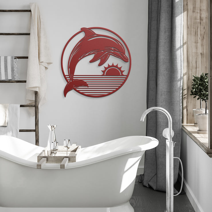 Dolphin-WallArt-02 - Shore-n-Decor