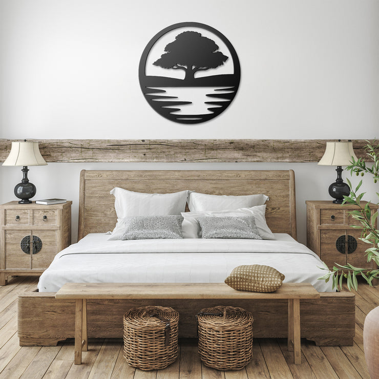 Lake-OakTree-WallArt-01 - Shore-n-Decor